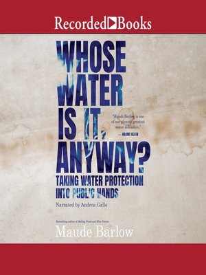 cover image of Whose Water is it, Anyway?